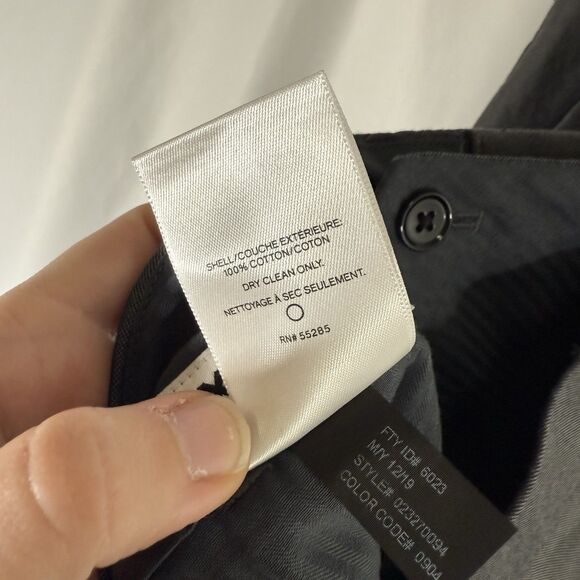 Express Extra Slim Pants Men's 29x30 Grey Flat Front Pockets Office Work Cotton - Picture 8 of 11